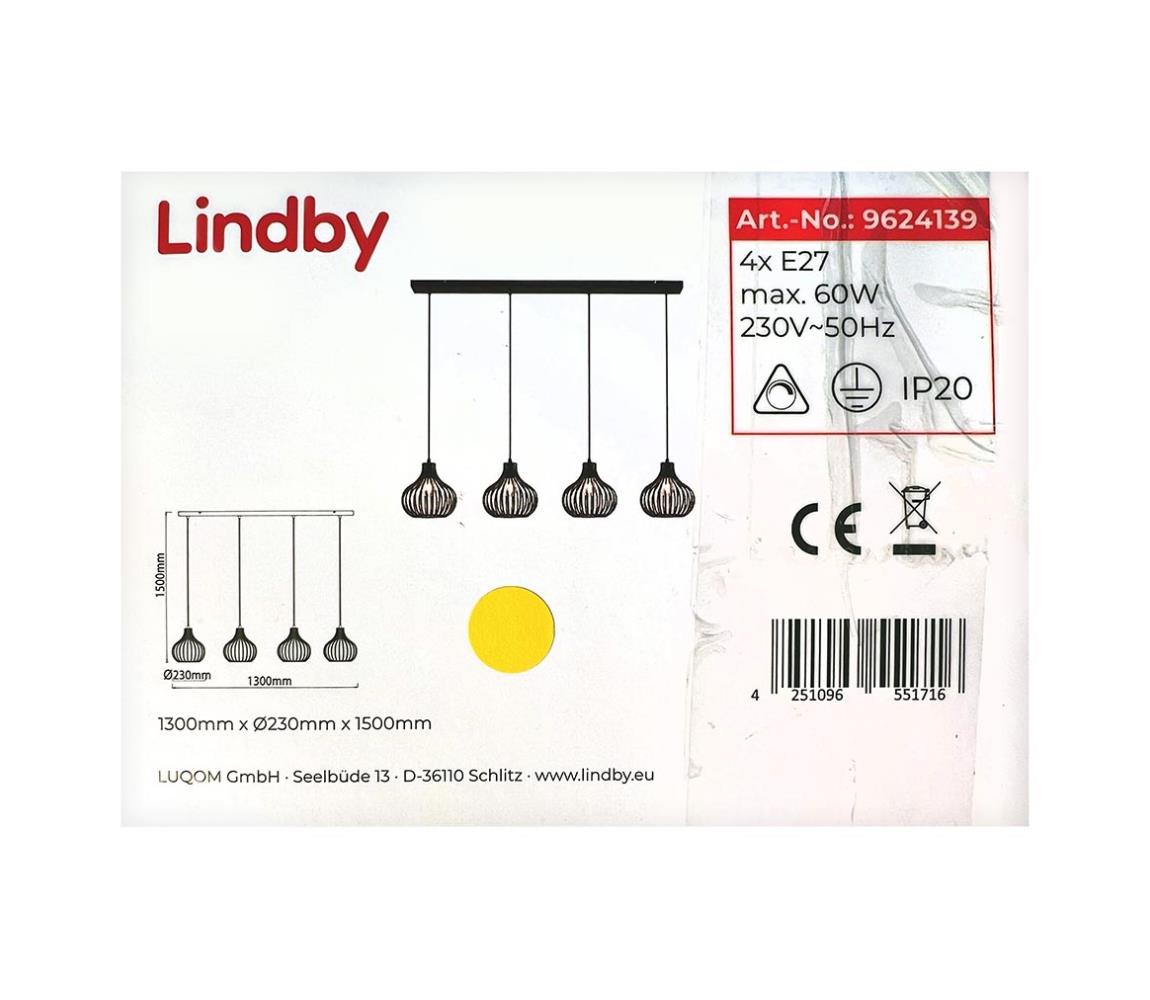 Lindby Lindby - Luster na lanku FRANCES 4xE27/60W/230V 