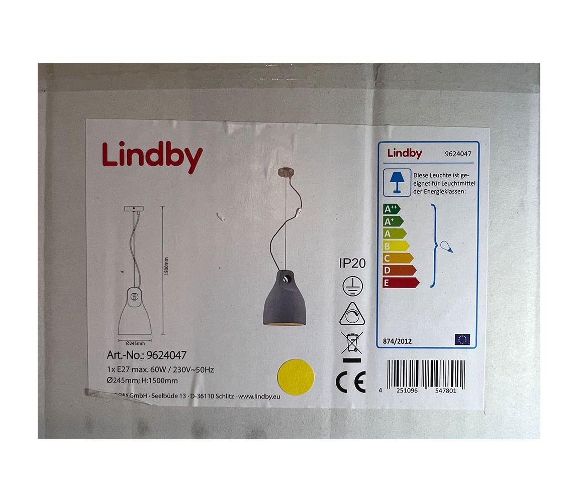 Lindby Lindby - Luster na lanku MORTON 1xE27/60W/230V 