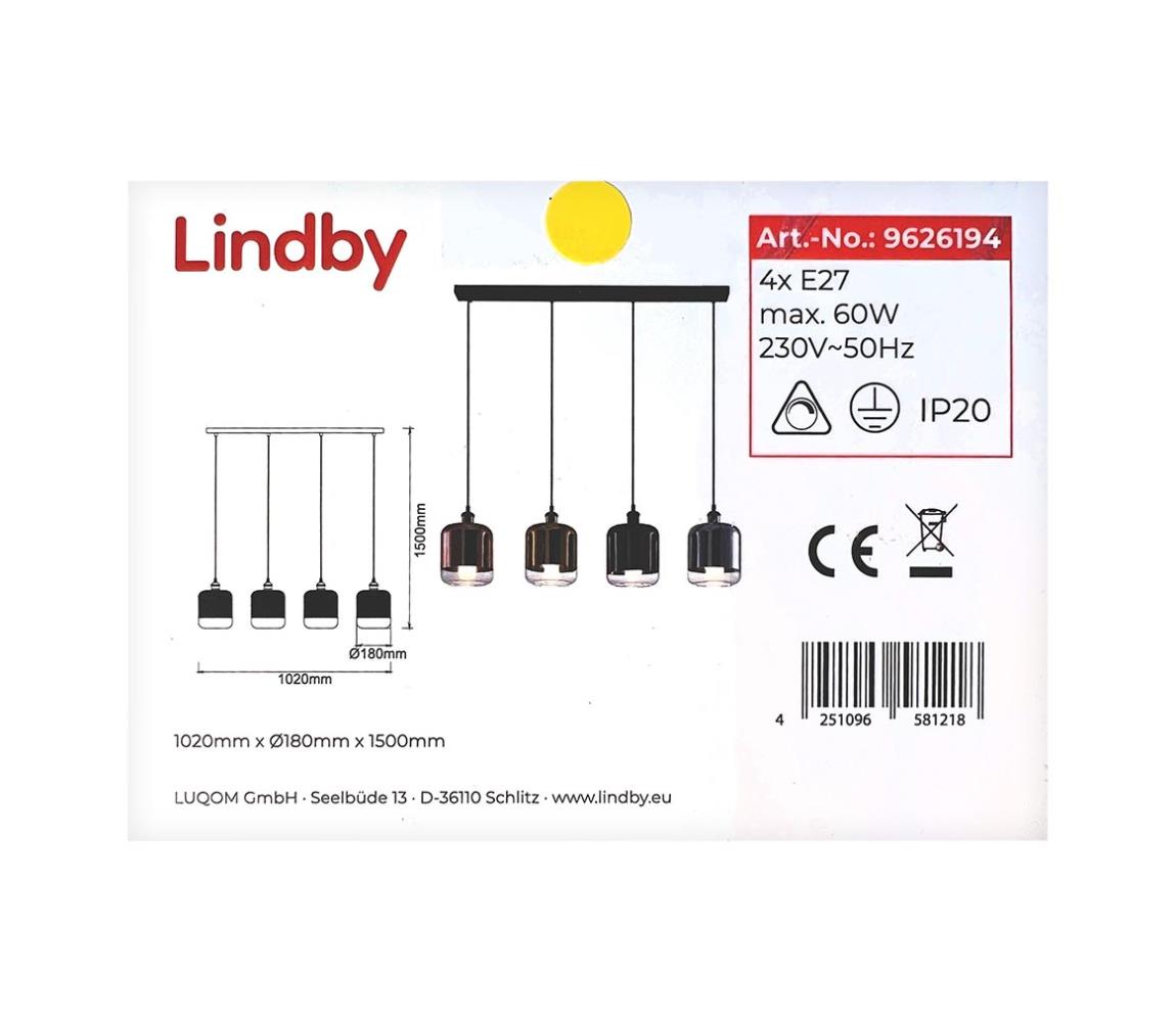 Lindby Lindby - Luster na lanku TALLINN 4xE27/60W/230V 