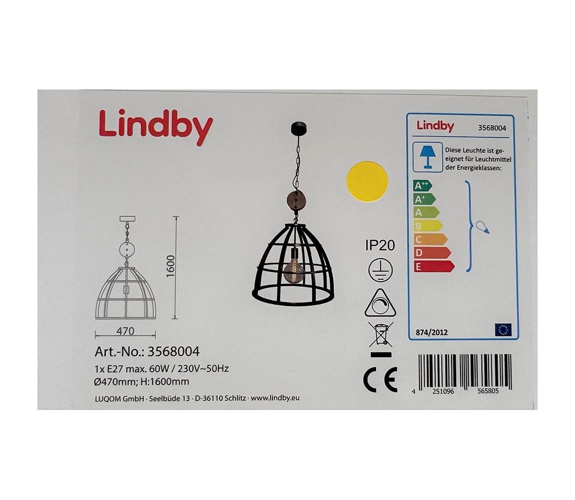 Lindby Lindby - Luster na reťazi MAXIMILIA 1xE27/60W/230V 