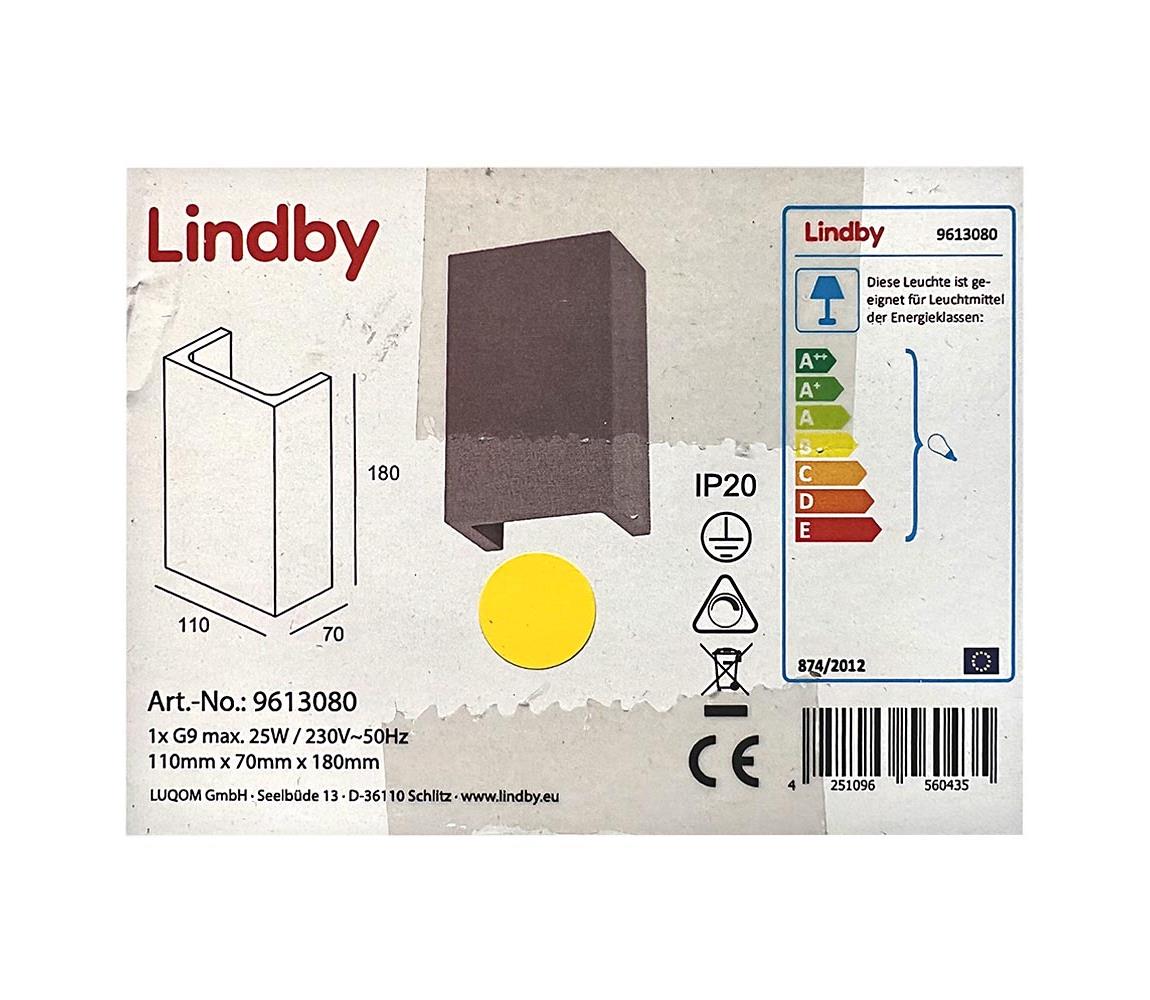 Lindby Lindby - Nástenné svietidlo SMIRA  1xG9/25W/230V 