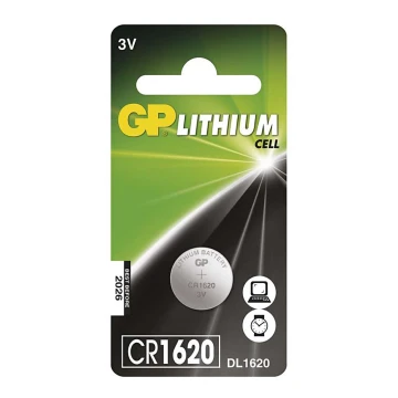 Lithiová batéria gombíková CR1620 GP LITHIUM 3V/75 mAh