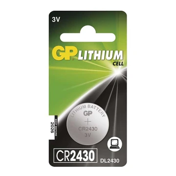 Lithiová batéria gombíková CR2430 GP LITHIUM 3V/300 mAh