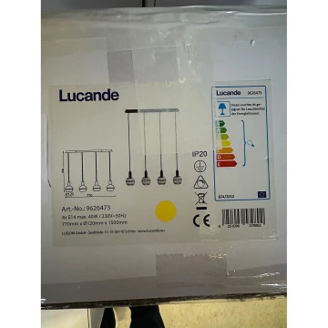 Lucande - Luster na lanku ABLY 4xE14/40W/230V