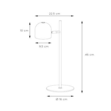 Lucide 03603/05/31 - LED Stmievateľná stolná lampa SKANSKA LED/7W/230V biela