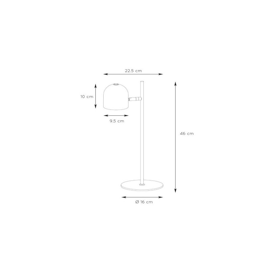 Lucide 03603/05/31 - LED Stmievateľná stolná lampa SKANSKA LED/7W/230V biela