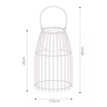 Lucide 06801/01/43 - LED Stmievateľná lampa FJARA LED/0,3W/5V USB IP44