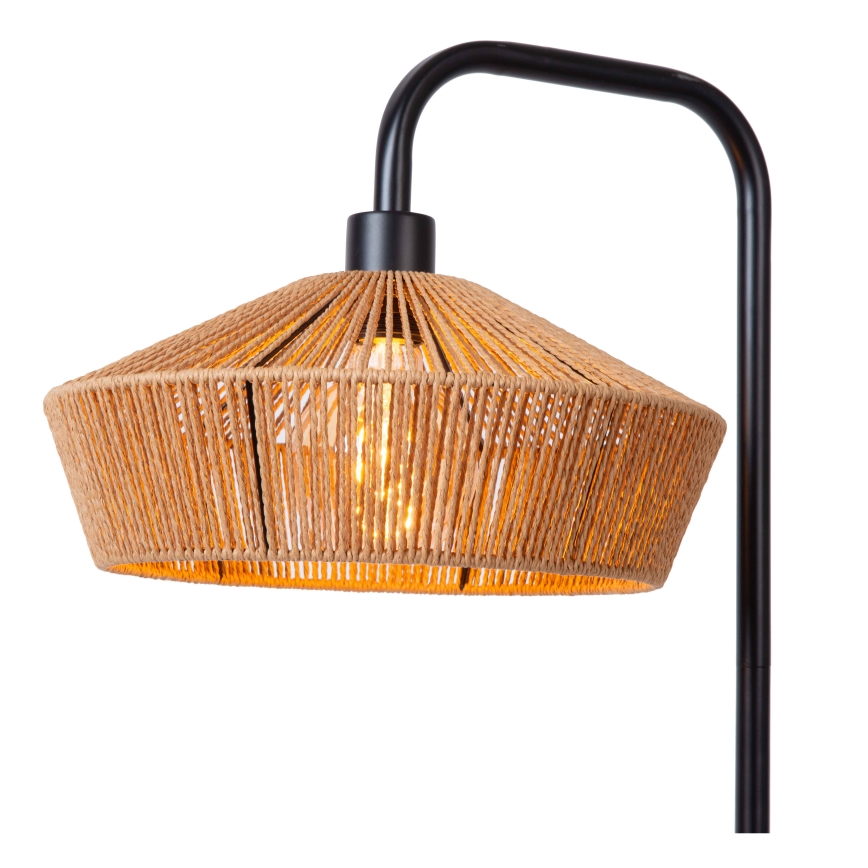 Lucide 10713/28/72 - Stojacia lampa YUNKAI 1xE27/60W/230V hnedá