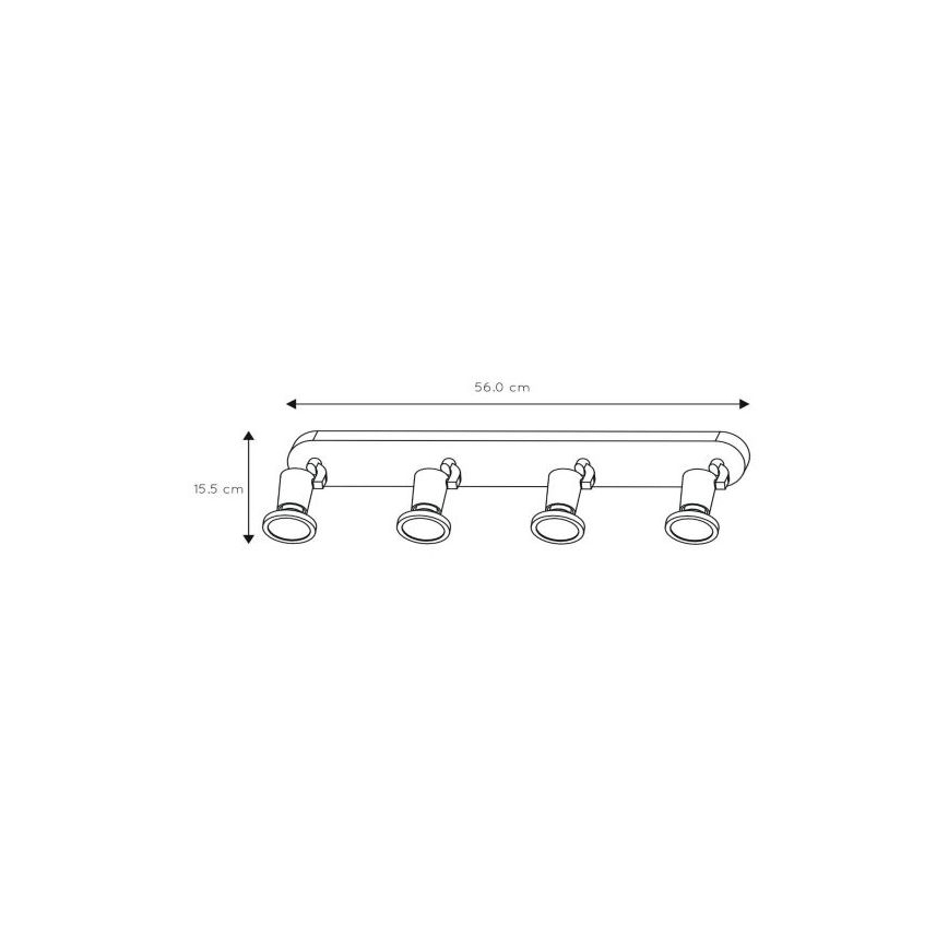 Lucide 11903/20/30 - LED bodové svietidlo JASTER-LED 4xGU10/5W/230V čierne