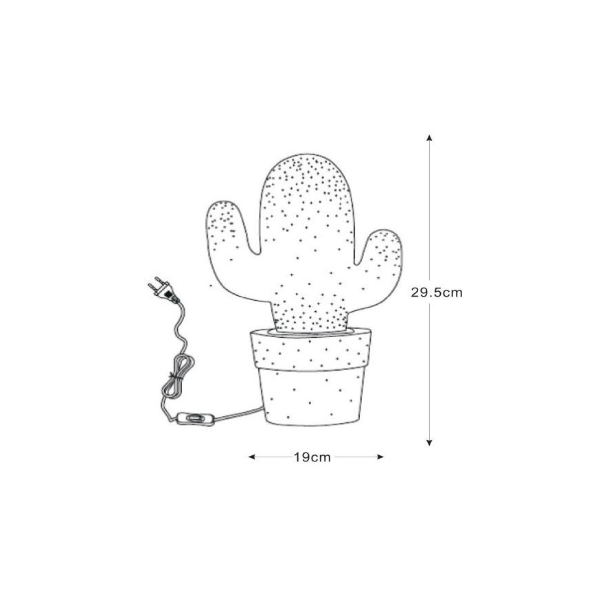 Lucide 13513/01/31 - Stolná lampa CACTUS 1xE14/40W/230V biela