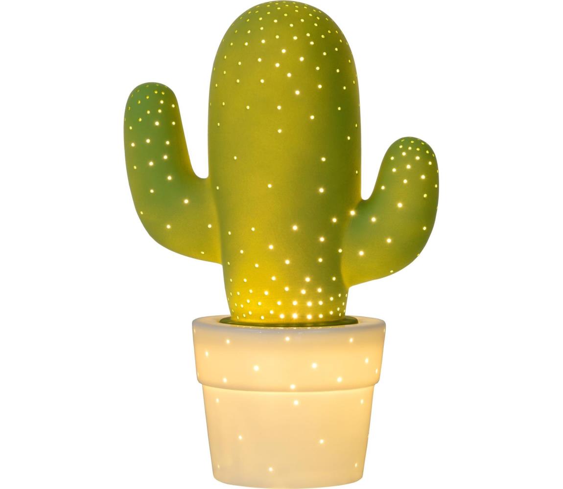 Lucide Lucide 13513/01/33 - Stolná lampa CACTUS 1xE14/40W/230V zelená 