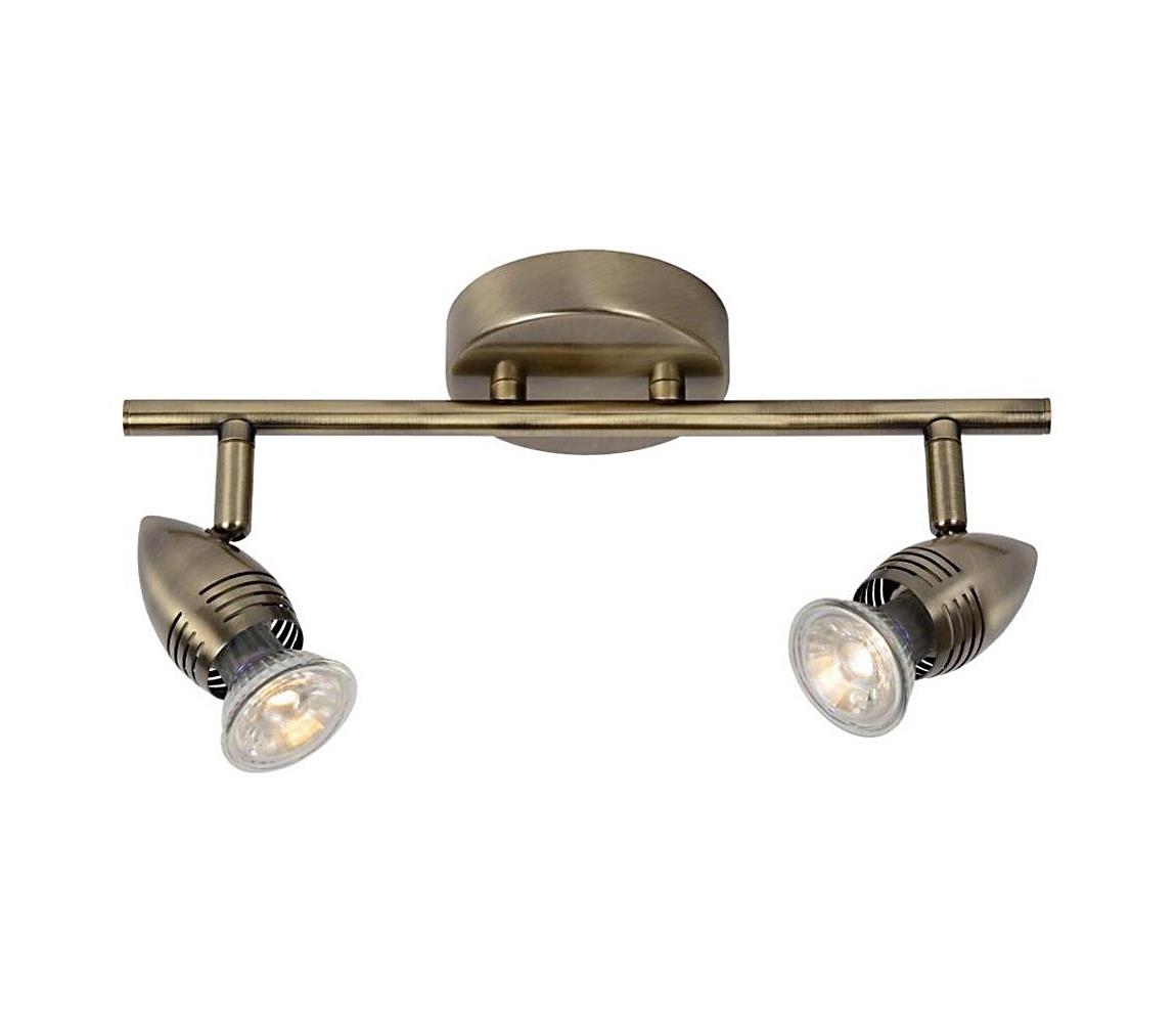 Lucide Lucide 13955/10/03 - LED bodové svietidlo CARO-LED 2xGU10/5W/230V bronz 