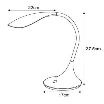 Lucide 18652/06/30 - LED Flexibilná stolná lampa EMIL 1xLED/4W/230V