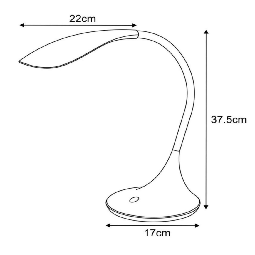 Lucide 18652/06/30 - LED Flexibilná stolná lampa EMIL 1xLED/4W/230V