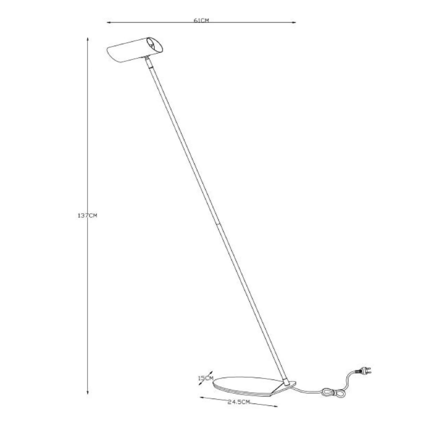 Lucide 19700/01/31 - Stojacia lampa HESTER 1xGU10/7W/230V