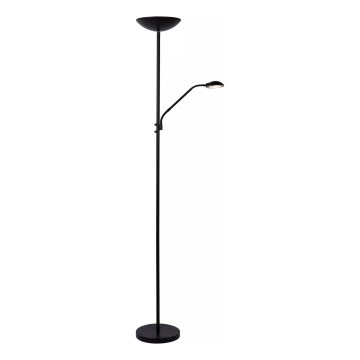 Lucide 19791/24/30 - LED Stmievateľná stojacia lampa ZENITH LED/20W + LED/4W/230V čierna