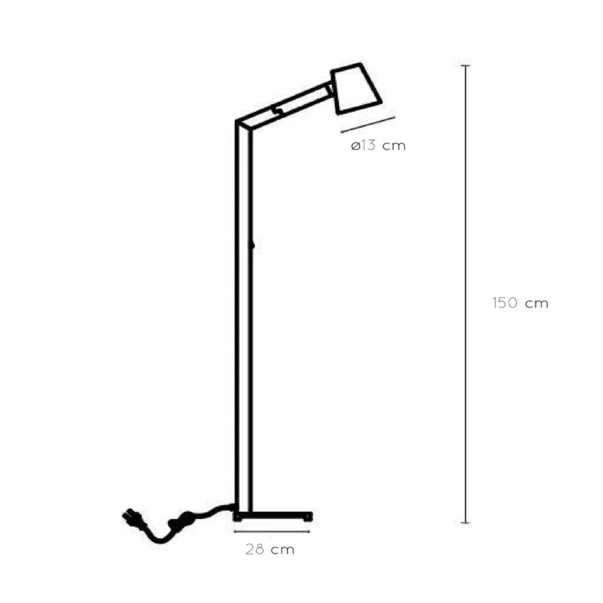 Lucide 20710/01/30 - Stojacia lampa MIZUKO 1xE14/40W/230V