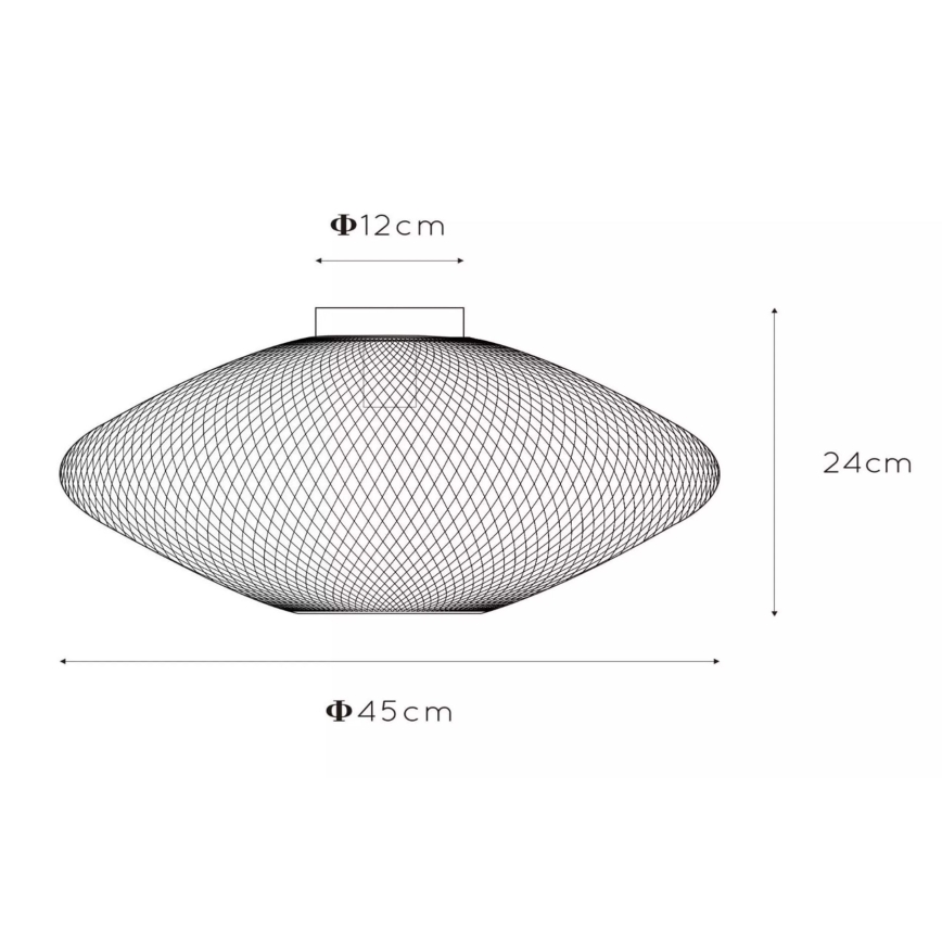 Lucide 21123/45/30 - Stropné svietidlo MESH 1xE27/40W/230V čierna