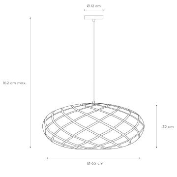 Lucide 21417/65/30 - Luster na lanku WOLFRAM 1xE27/60W/230V