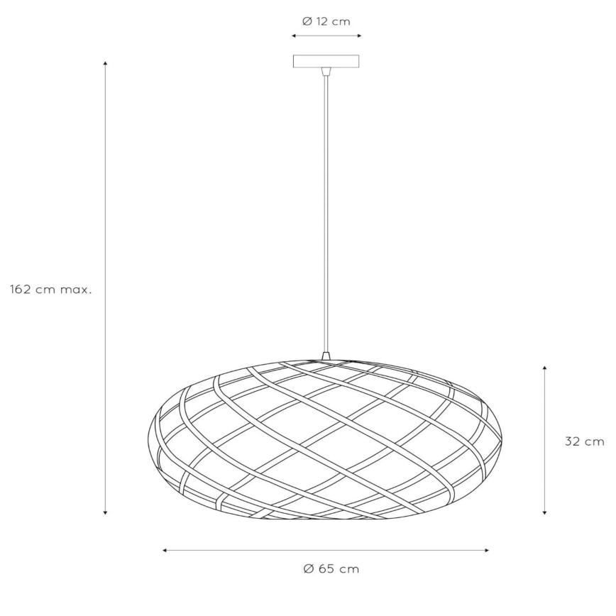 Lucide 21417/65/30 - Luster na lanku WOLFRAM 1xE27/60W/230V