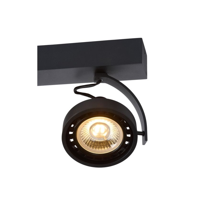 Lucide 22968/36/30 -LED Stmievateľné bodové svietidlo DORIAN 3xGU10/12W/230V čierna