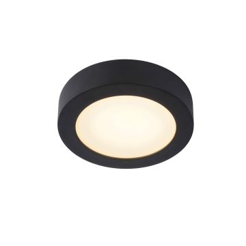 Lucide 28116/18/30 - LED Stmievateľné kúpeľňové stropné svietidlo BRICE LED/12W/230V pr. 18 cm IP44 čierna