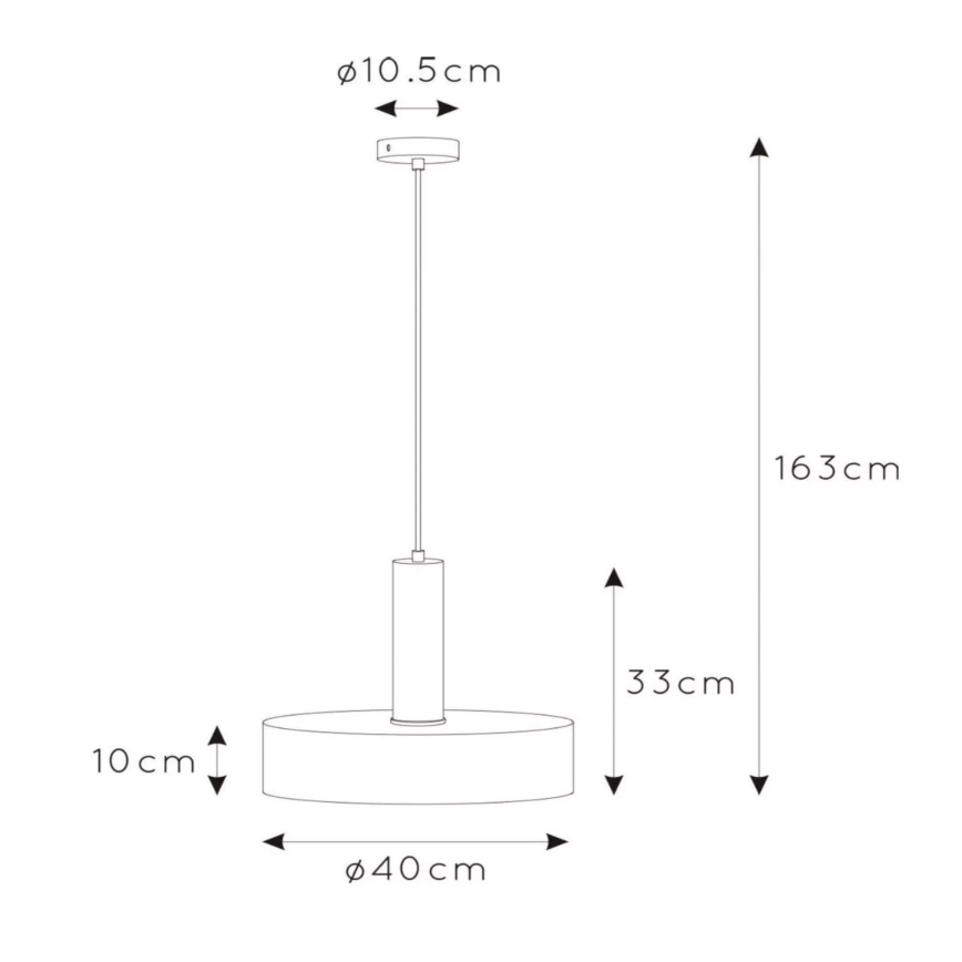 Lucide 30472/40/02 - Luster na lanku GIADA 1xE27/60W/230V