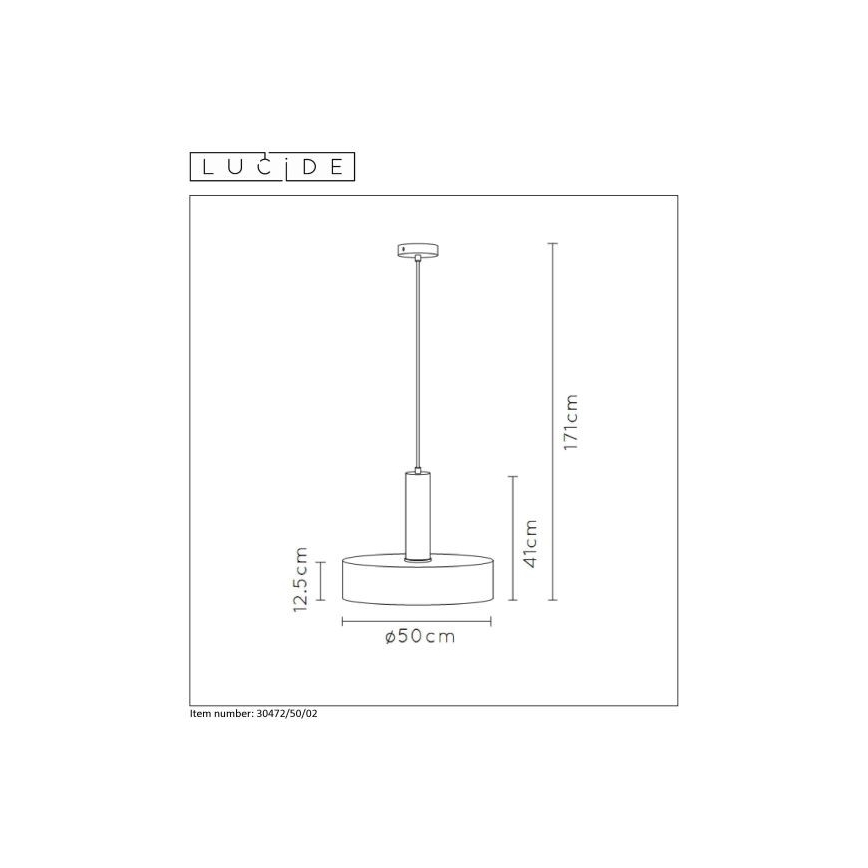 Lucide 30472/50/02 - Luster na lanku GIADA 1xE27/60W/230V