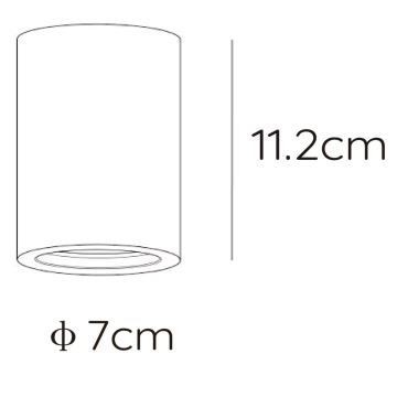 Lucide 35100/11/31 - Stropné svietidlo GIPSY 1xGU10/35W/230V