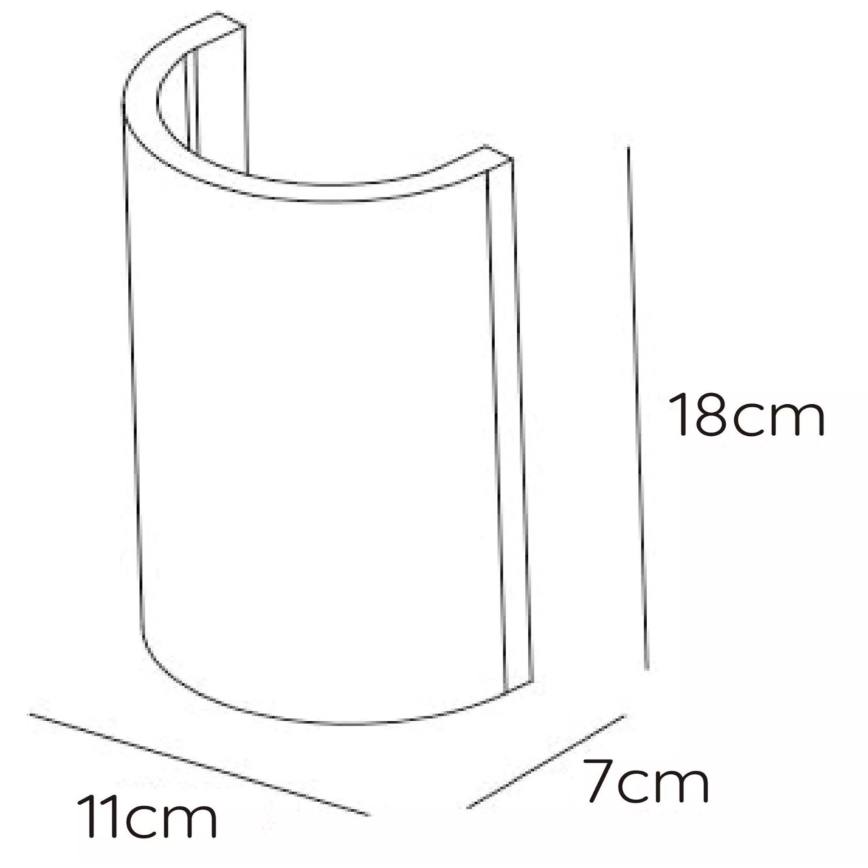 Lucide 35200/18/31 - Nástenné svietidlo GIPSY 1xG9/40W/230V biele