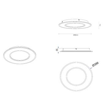 Lucide 44110/24/31 - LED Stmievateľné stropné svietidlo AXELLE LED/24W/230V biela