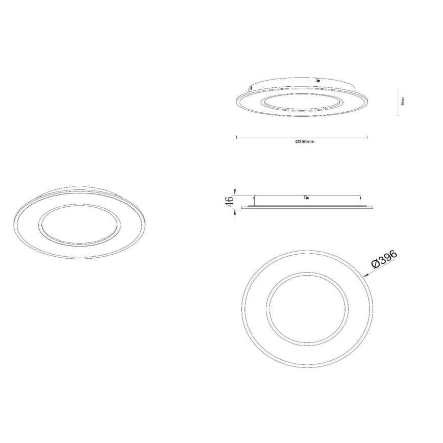 Lucide 44110/24/31 - LED Stmievateľné stropné svietidlo AXELLE LED/24W/230V biela