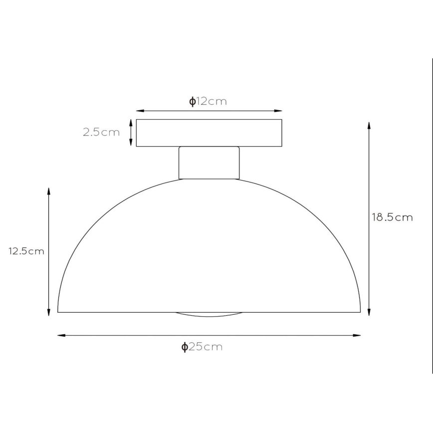 Lucide 45196/01/33 - Stropné svietidlo SIEMON 1xE27/40W/230V zelená