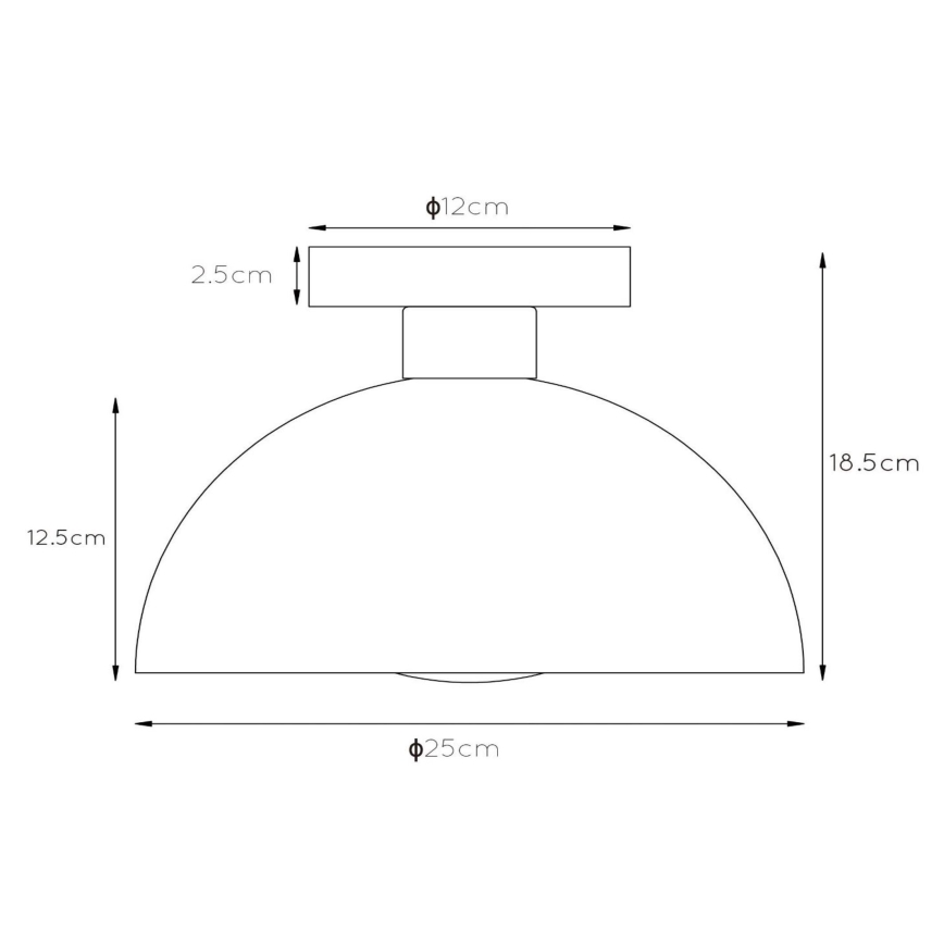 Lucide 45196/01/35 - Stropné svietidlo SIEMON 1xE27/40W/230V modrá