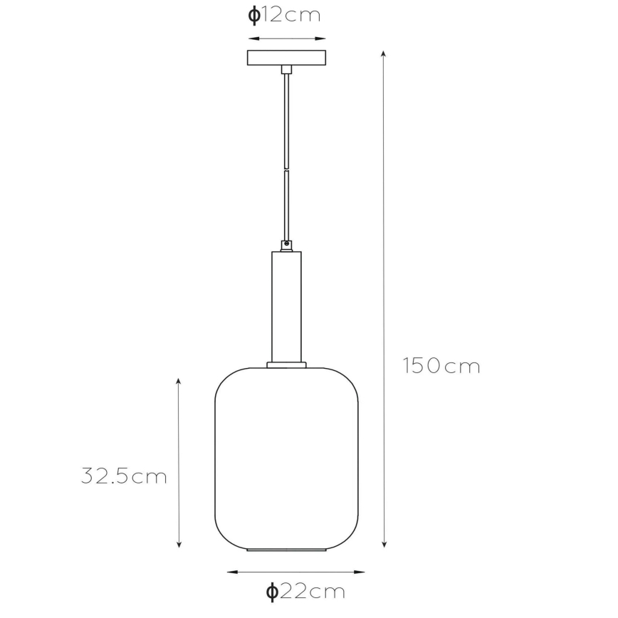 Lucide 45494/01/65 - Luster na lanku JOANET 1xE27/40W/230V