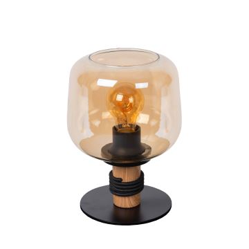 Lucide 45508/01/62 - Stolná lampa ILONA 1xE27/40W/230V čierna/béžová