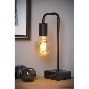 Lucide 45565/01/30 - Stolná lampa LORIN 1xE27/40W/230V čierna