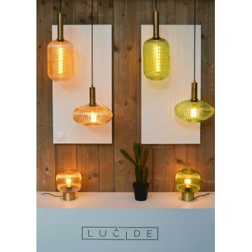 Lucide 45586/20/33 - Stolná lampa MALOTO 1xE27/40W/230V zelená/zlatá