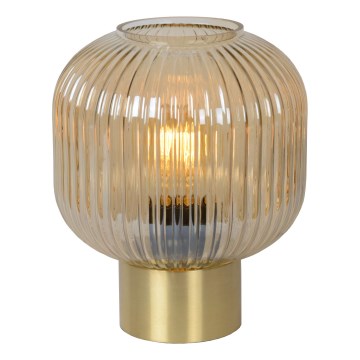 Lucide 45586/20/62 - Stolná lampa MALOTO 1xE27/40W/230V béžová/zlatá