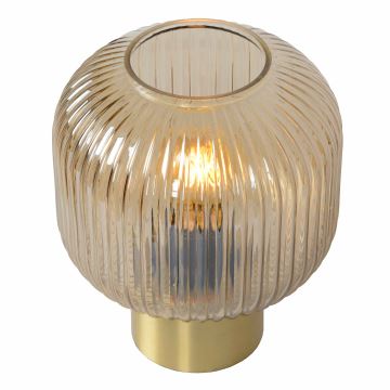 Lucide 45586/20/62 - Stolná lampa MALOTO 1xE27/40W/230V béžová/zlatá