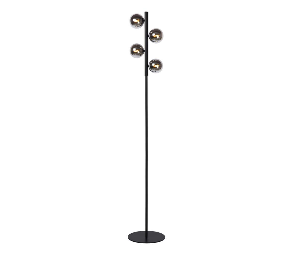 Lucide Lucide 45774/04/30 - Stojacia lampa TYCHO 4xG9/28W/230V čierna 