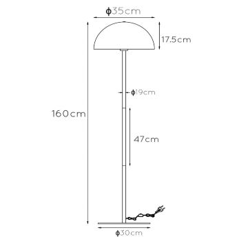 Lucide 45796/01/33 - Stojacia lampa SIEMON 1xE27/40W/230V zelená