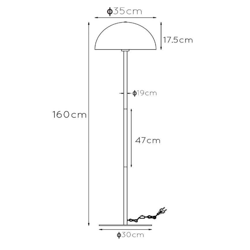 Lucide 45796/01/33 - Stojacia lampa SIEMON 1xE27/40W/230V zelená