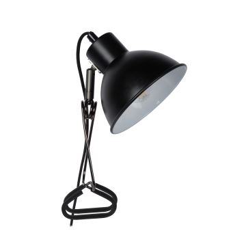 Lucide 45987/01/30 - Lampa s klipom MOYS 1xE27/40W/230V čierna