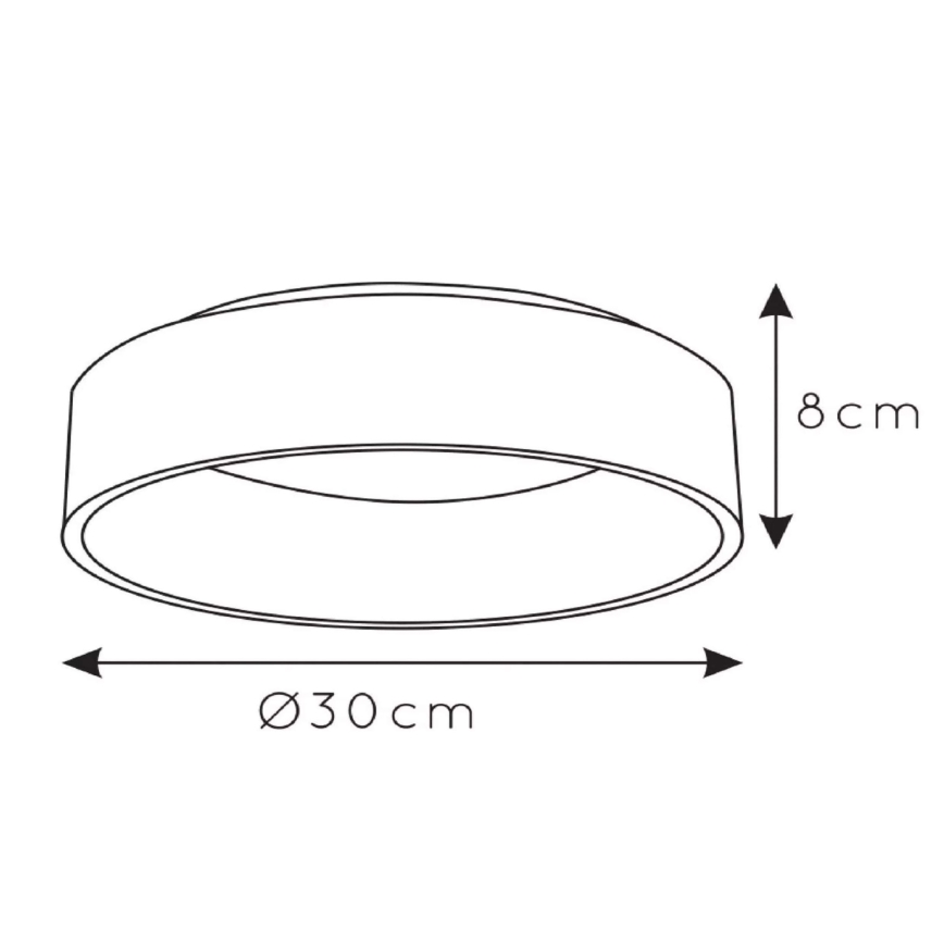 Lucide 46100/20/31 - LED Stmievateľné stropné svietidlo TALOWE LED/20W/230V biela