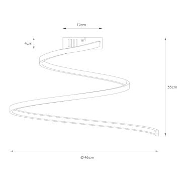 Lucide 46199/25/31 - LED Stmievateľný prisadený luster MAXENCE LED/24W/230V biela