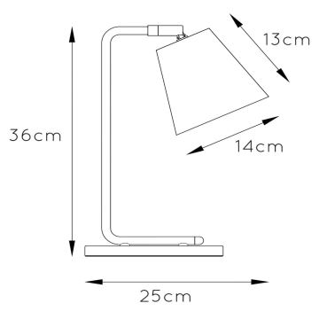 Lucide 71645/01/31 - Stolná lampa CONA 1xE14/40W/230V