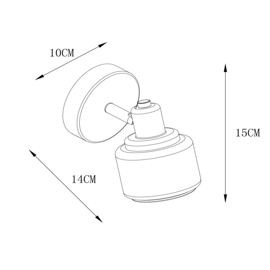 Lucide 77979/01/02 - Bodové svietidlo BJORN 1xE14/40W/230V zlatá