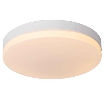 Lucide 79111/40/31 - LED Kúpeľňové stropné svietidlo so senzorom BISKIT LED/36W/230V pr. 40 cm IP44 biela