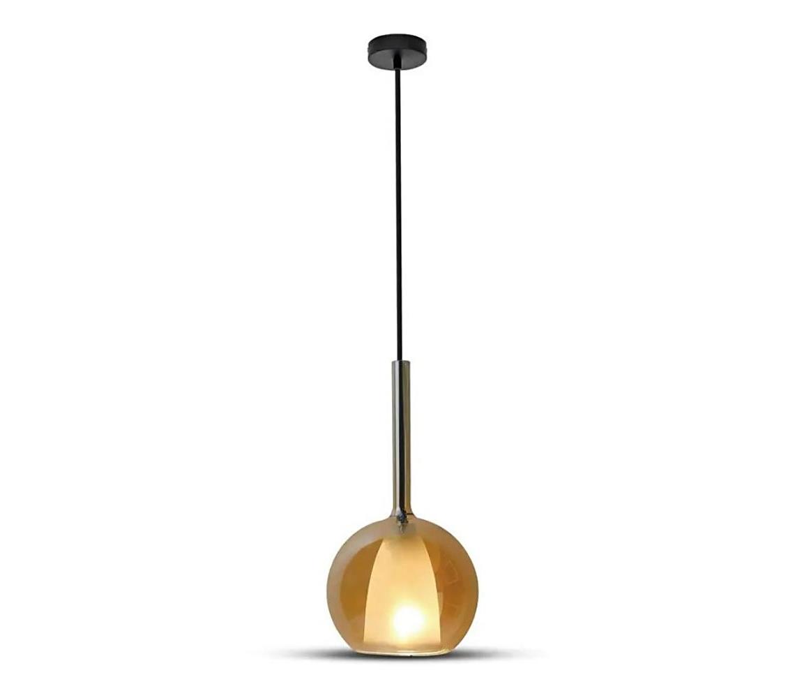 Obrázok V-TAC VT-7181 DOUBLE GLASS-AMBER+WHITE PENDANT LIGHT D:180